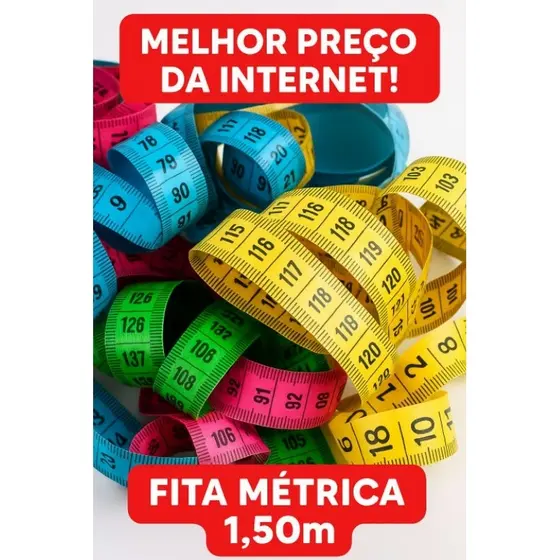 Kit 3 Fitas Métricas Flexíveis – 150cm - Práticas, versáteis e resistentes
