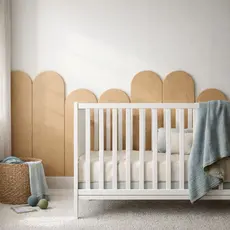 Kit 8 Placas 1m20CM x 42,5CM de Ripas ShipLap Nuvem Decoração de Parede Quarto do Bebê Boiserie