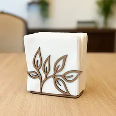 Lindo Kit Portas Guardanapo Floral Decoração Mesa de Festa Casamento em Madeira