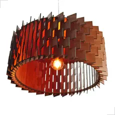 Luminária de Teto Pendente Rústico Luxo para Sala de Jantar Cozinha Balcão Bancada MDF