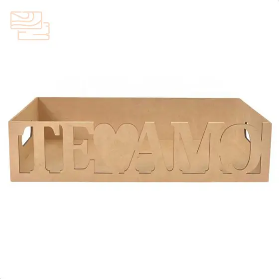 Cesta presente café da manha na cama mdf cru para dia das maes namorados