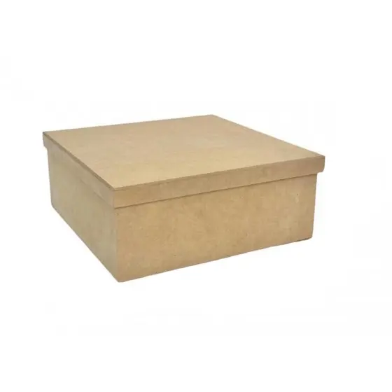 Caixa Tampa de Sapato 25x25x10 cm Organizador MDF Cru Presente Casamento