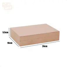 Caixa mdf com dobradiça organizadora escritorio mesa papel carta convite