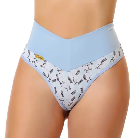 Kit 3 Calcinhas Modeladora Cós Alto Fio Dental Duplo Cintura Alta Tanga Conforto.