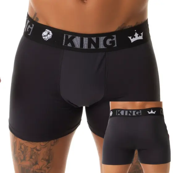 Kit 3 Cueca Boxer Adulto Microfibra  Direto Fábrica Original King Boxers
