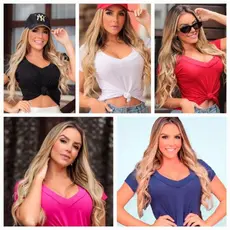 Combo com 7 blusas podrinhas