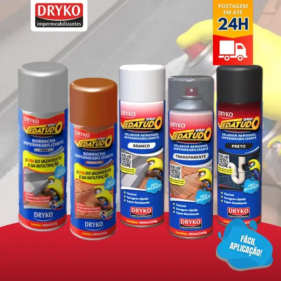 Spray Impermeabilizante VedaTudo 400ml/235g Dryko