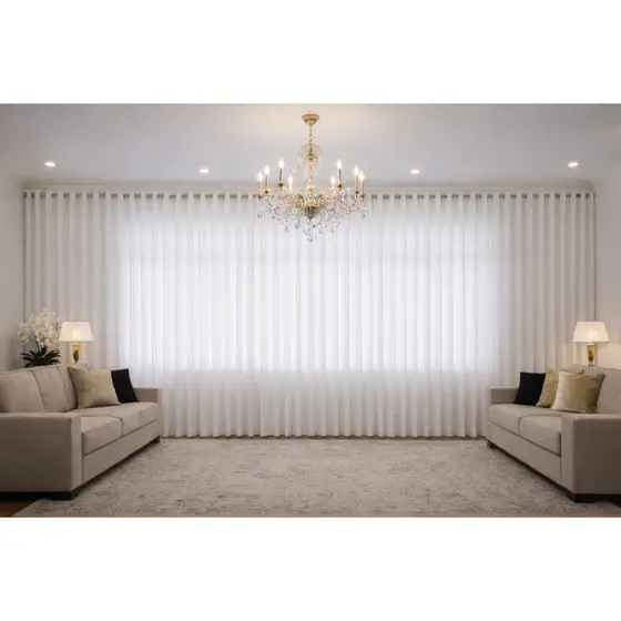 Cortina Letícia Premium 8,00x2,80m | Elegante para Sala, Escritório e Igreja