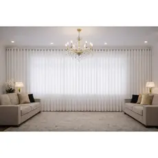 Cortina Letícia Premium 8,00x2,80m | Elegante para Sala, Escritório e Igreja