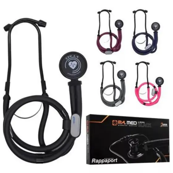 Estetoscópio Linha Black Rappaport - Pamed - Garantia 2 anos