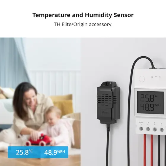 Sonoff THS01 Sensor De Temperatura E Umidade Para THElite , Sem Prova D'água
