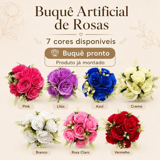 Buquê Artificial Para Casamento/ Noiva, Madrinha.../h0036