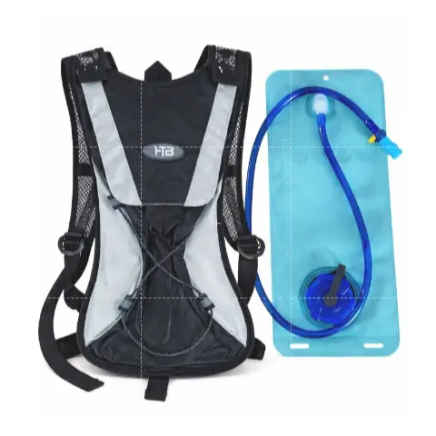 Mochila de Hidratação Esportiva com Refil 2L Bike Corrida Trilha e camping