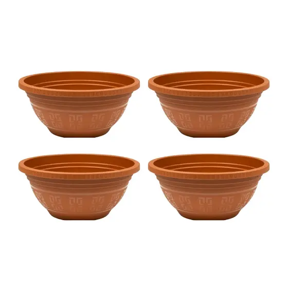 Kit 10 Vaso Cuia Redondo 6 Litros Resistente para Cultivo de Plantas Flores e Ervas