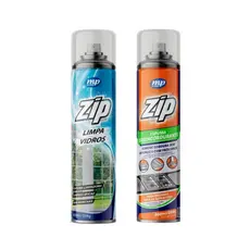 Limpa Vidros + Espuma Desengordurante Zip Limpeza Completa