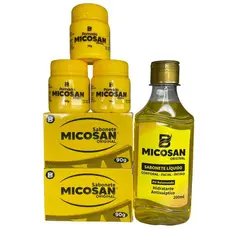 Micosan Kit 3 pomadas micosan 2 sabonete líquido 1 sabonete barra Original  diretamente da Fábrica