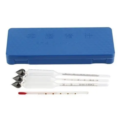 Kit Alcoometro Medidor Teor Alcoolico (0-40%, 30-70%. 70-100%)