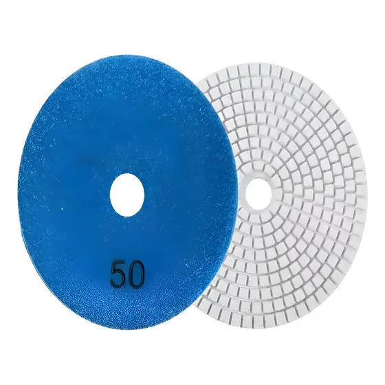 Kit 10 Disco Diamantado Lixar Polir Marmore Granito G50 Azul