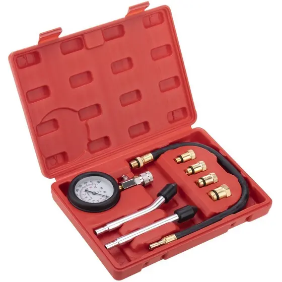 MEDIDOR DE COMPRESSAO DE CILINDROS 4 ADAPTADORES LINHA LEVE