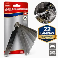 Calibre de Folga 22 Lâminas para Válvula de Moto e Carro Ferramenta Profissional