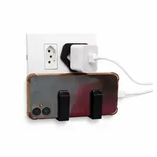 Suporte Celular Tomada Vertical e Horizontal Acessório Carregador Universal