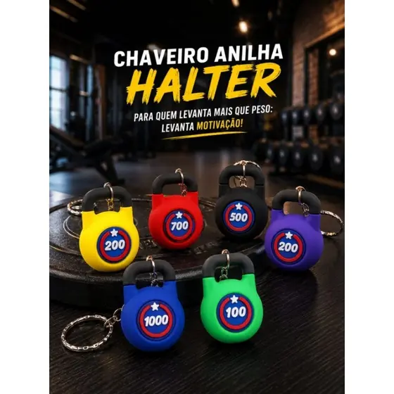 Chaveiro Halter  | Mini Peso Kettlebell | Presente para Marombeiros e Personal
