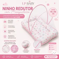 Berço Portátil Ninho redutor Com Mosquiteiro colchonete bebê