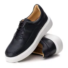 Tênis Sapatênis Casual Masculino Couro Comfort