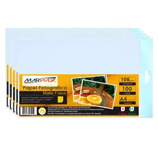 Papel Fotográfico Matte Fosco 108g A4 210x297 Marpax 1000fls