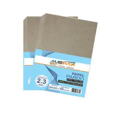 Papel para Cartonagem Pardo Tipo Holler 2,3mm 26x34cm 50un