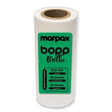 BOPP Brilho para laminação Bobina A4 21,5cmx50m Marpax 01un