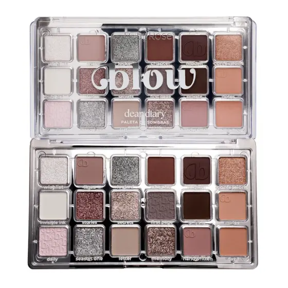 Paleta De Sombras Linha Blow Matte E Cintilantes Ruby Rose