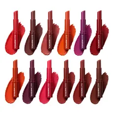 Batom Charm Lips Ruby Rose Semi Matte Cor Intensa 24 Opções de Cores