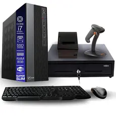 Kit PDV TOB Intel i3 6ªG 8GB SSD 240GB Win11 Rede SFio Teclado Mouse Gaveta Dinheiro Imp Térmica Leitor Código de Barras