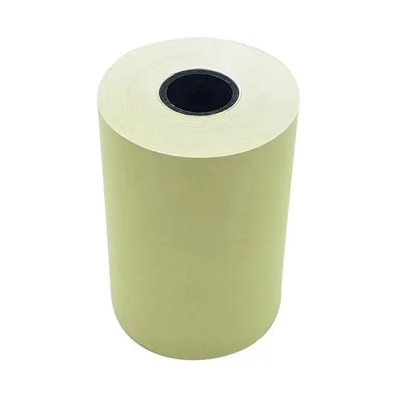 Bobina Térmica Amarela 57mm x 40m Caixa 30 Para Relógio de Ponto REP Cupom Recibo Impressora