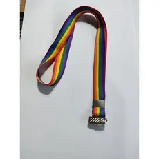Cordão ARCO IRIS para crachá 20mm
