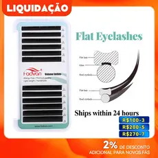 FADVAN Ellipse Cílios Planos Extensão De Ferramentas De Maquiagem Individual Muito Macias