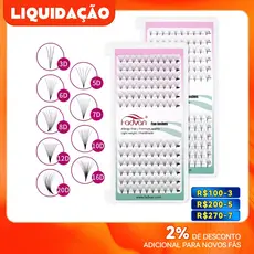 Cílios Fadvan Fan Pronto Volume Russo 3D 5D 6D Mix 8-14 Alongamento Extensão De Cílios Tufo Tufinho
