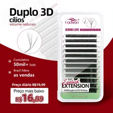FADVAN Floração Automática W Shape 6D Duplo 3D Fãs Premade Extensões De Cílios Luz Natural Pestanas