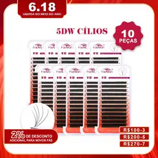 10 pcs FADVAN 5D W Pestanas Extensão De Atacado