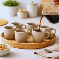Xícara de Café Expresso Cerâmica Medina 100ml Jogo 6 Peças