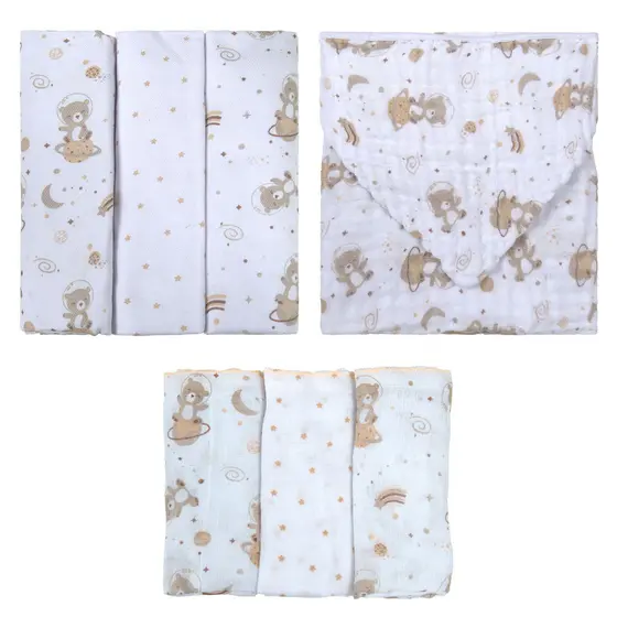 Kit 7 Peças Enxoval de Bebê Bublim Petit