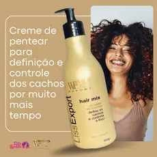Creme De Pentear Cabelo Ativador e Controle de Cachos e Redução do Frizz Hair Mix WF 300ml