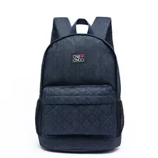 Mochila Bolsa Onbongo Feminina Jeans Reforçada