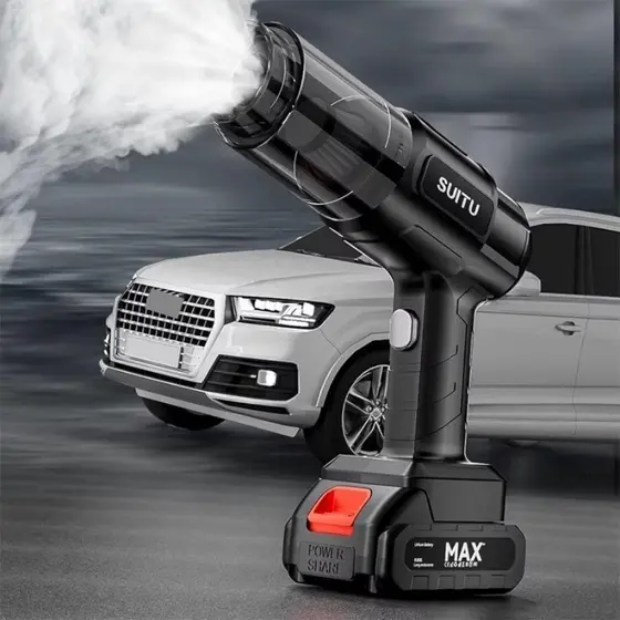 Aspirador De Pó Para Carro Sem Fio 48V - 3000mAh / 30W Recarregável De Alta Potência. P.QIU