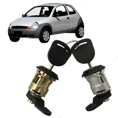Par Cilindro Porta Ford Ka Dianteira 1997 1998 1999 Até 2007