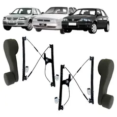 Par Máquina Vidro Manual Dianteira Gol G2 G3 G4 4 Portas