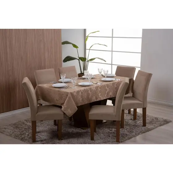 Toalha de Mesa em Jacquard Luxo para 4, 6, 8 e 10 lugares