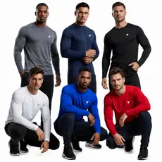 Camisa Térmica Manga Longa Segunda Pele Proteção Solar uv 50 Camiseta Masculina Adulto Surf Ciclismo