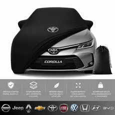 Capa de Carro Anti Risco e Poeira Toyota Chevrolet Volkswagen Honda Hyundai Jeep Nissan Renault BYD em Tecido
